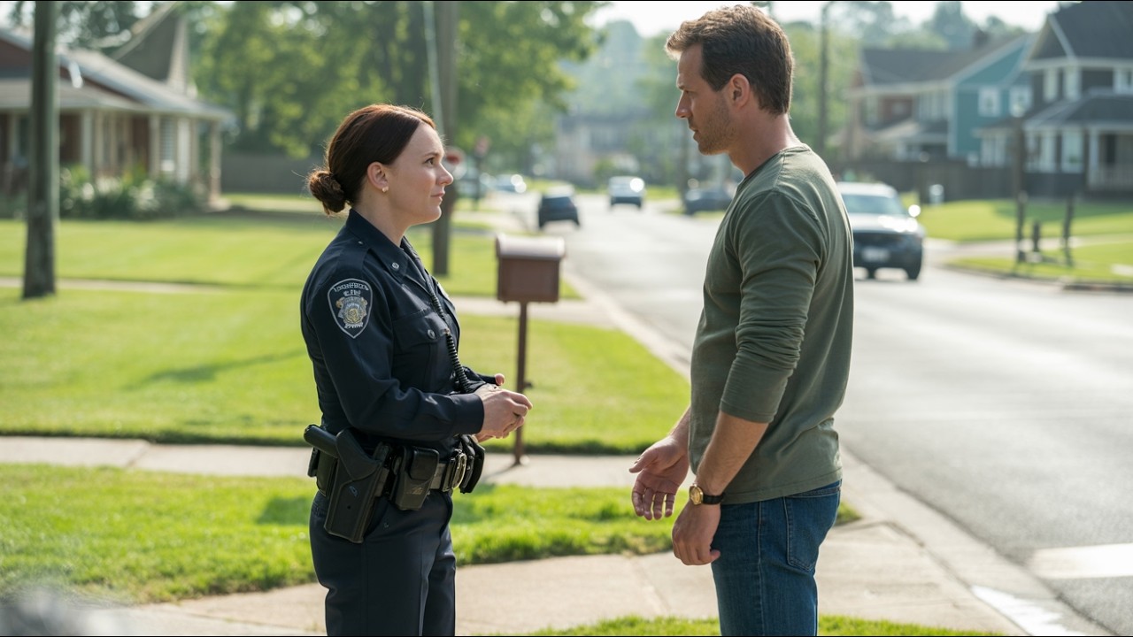 Полицейский спросил: «Вы не женаты?» Затем попросил мой номер телефона и улыбнулся, как будто мы ...