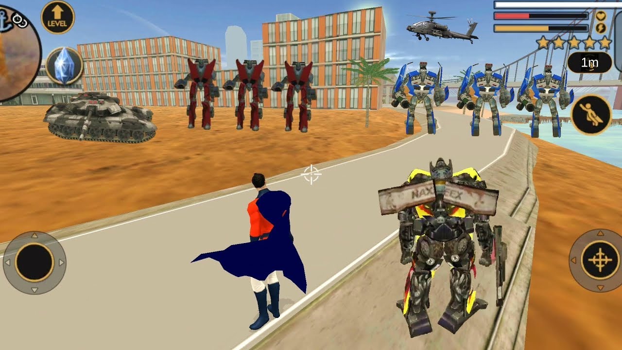 Vegas Crime Simulator (Dual🦸‍♂️Superhero Fight Robot Car & Truck) Transformer Capture AlineShip