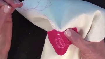 Cutaway Applique on Small Shapes for Left-Handers