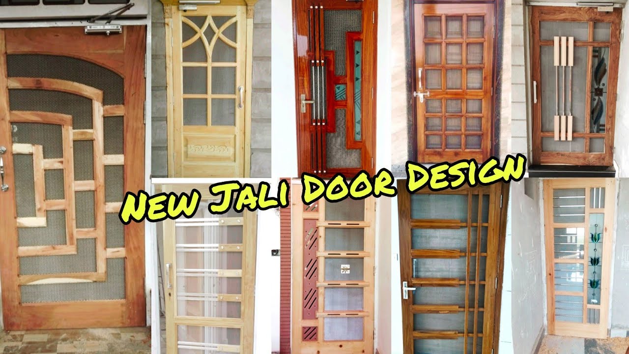 100+ New Jali door design 2025 || Wooden jali door design with glass ...