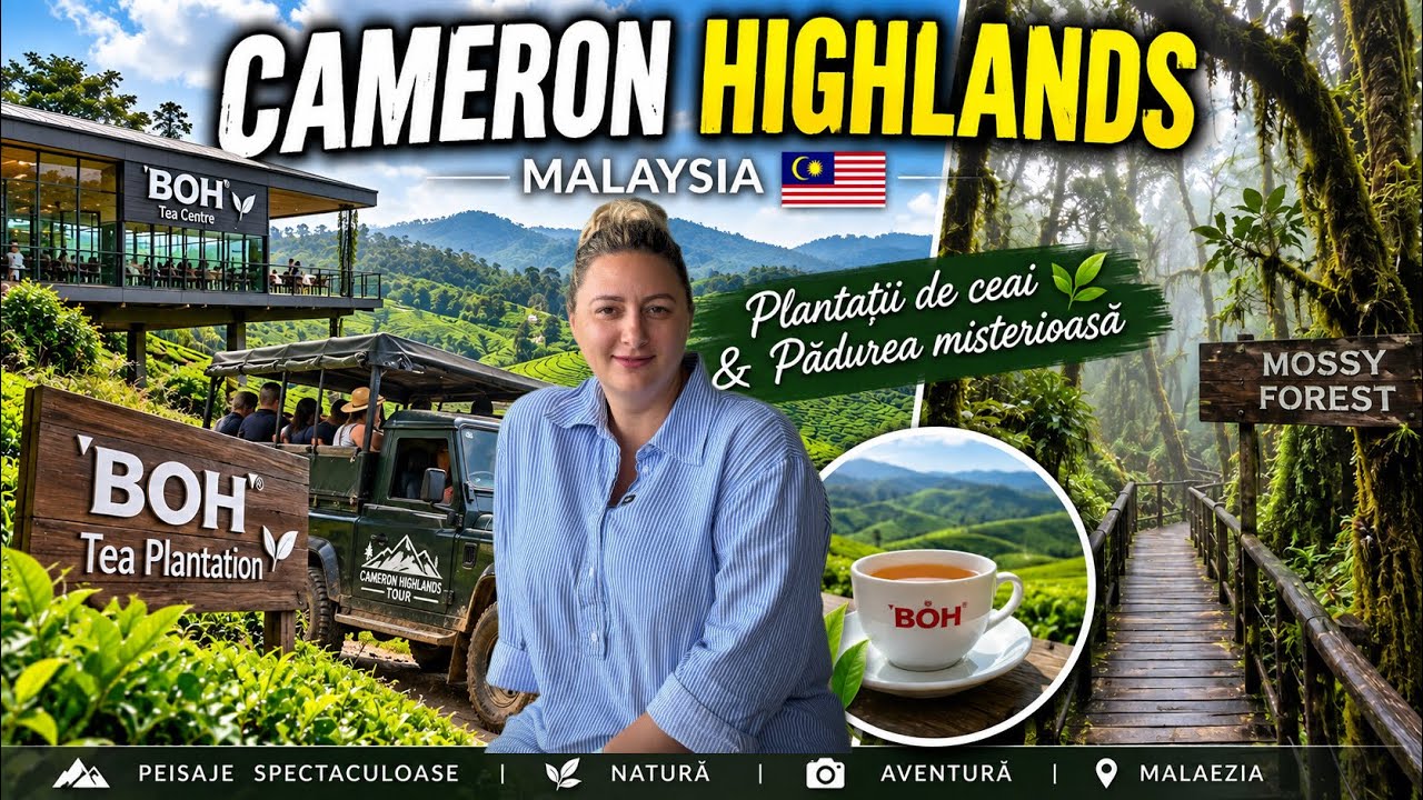 CAMERON HIGHLANDS 🇲🇾 | Plantația de Ceai BOH & Misteriosul Mossy Forest 🌿☕