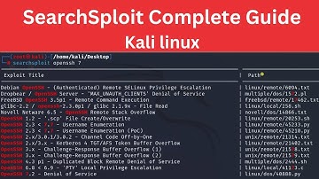 SearchSploit - Searching For Exploits | SearchSploit Guide | Finding Exploits | Kali Linux