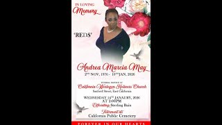 Andrea May Funeral Service - 2pm, 14th Jan 2026