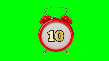 Green screen timer 10 sec  no copyright.10 sec green screeen countdown timer