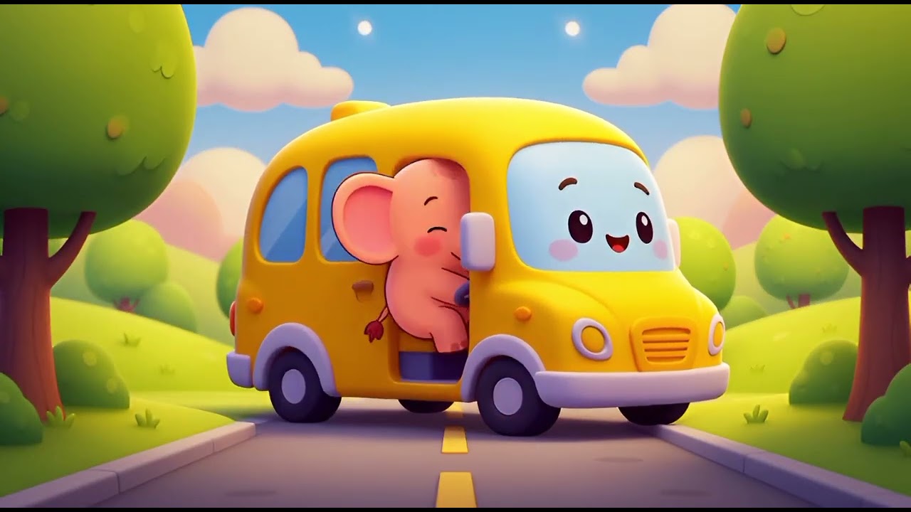 Animal bus adventure rhyme for kids