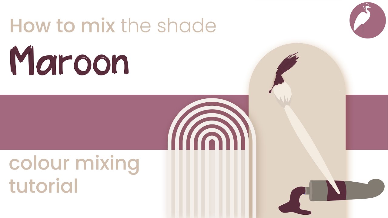 How to mix the shade Maroon - tutorial