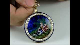 14047 - Weatherby & Roberts, Fine D, Enamel And Split-Pearl Fusee,Pockech