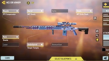 best attachment for M21 EBR ARMORY call of duty mobile