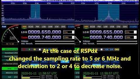 RTLSDR vs RSPdx  [RTI Taiwan Japanese 2020/01/11]