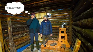 Super heating furnace in an underground home. Steak on the stove.