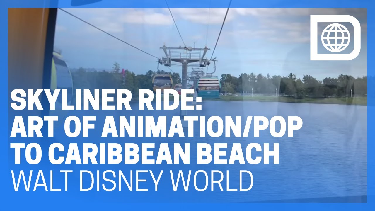 Disney Skyliner POV Ride - Art of Animation/Pop Century to Disney’s Caribbean Beach Resort