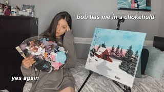 following ANOTHER bob ross painting tutorial