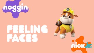 Nick Jr.’s Noggin Feeling Faces With PAW Patrol’s Rubble 🧡💜🩵🤍 Nickelodeon For @nomico-p81)