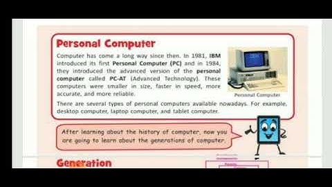 Class:5th Sub:Computer Ch -1 Computer- History and Generations (part 2)