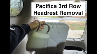 Match Highlights Chrysler Pacifica third row headrest removal