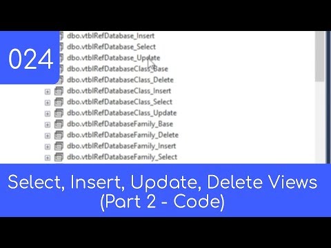 024 - Pt. 2 Select, Insert, Update, Delete Views (Code) - SQL Master Data Management