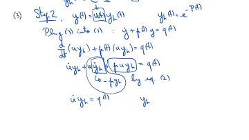 Variation of parameters (first-order differential equations)
