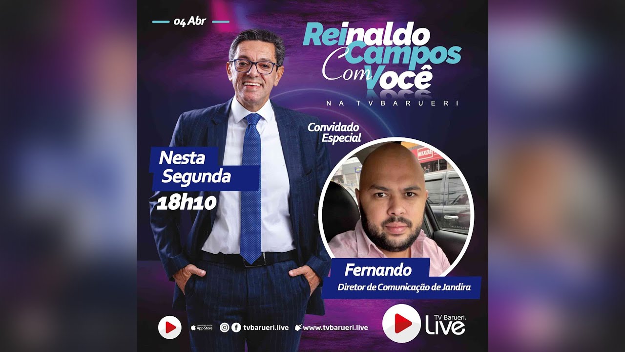 Fernando – Diretor De Comunicação De Jandira | Reinaldo Campos Com Você