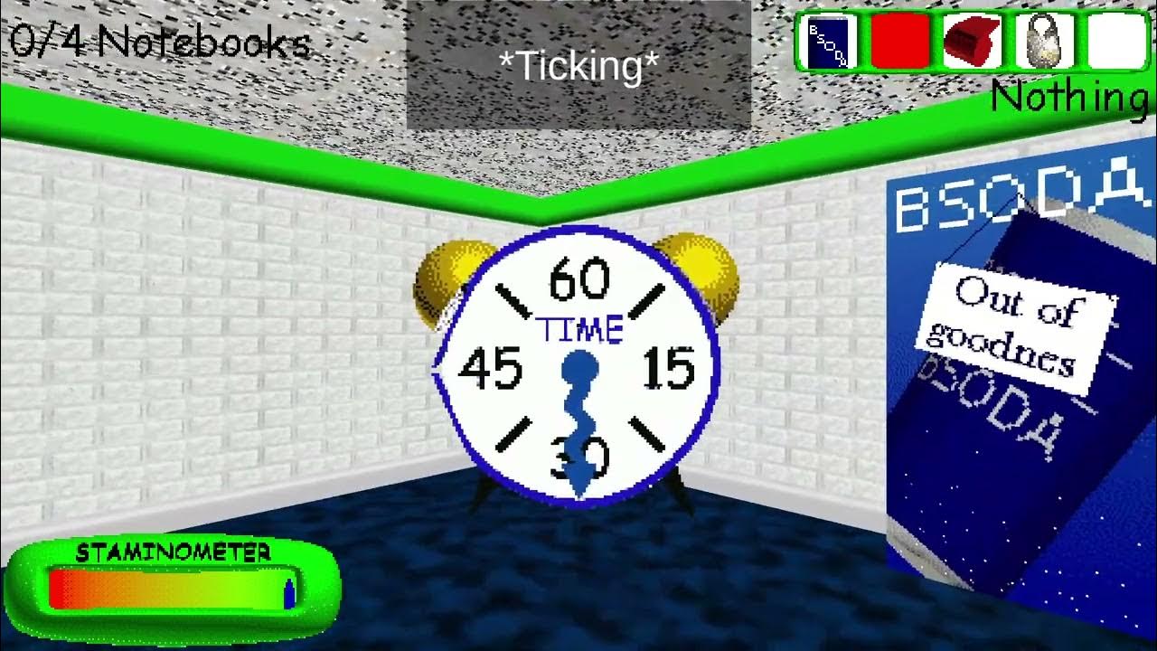 Baldi's Basics Plus Alarm Clock ticking YouTube