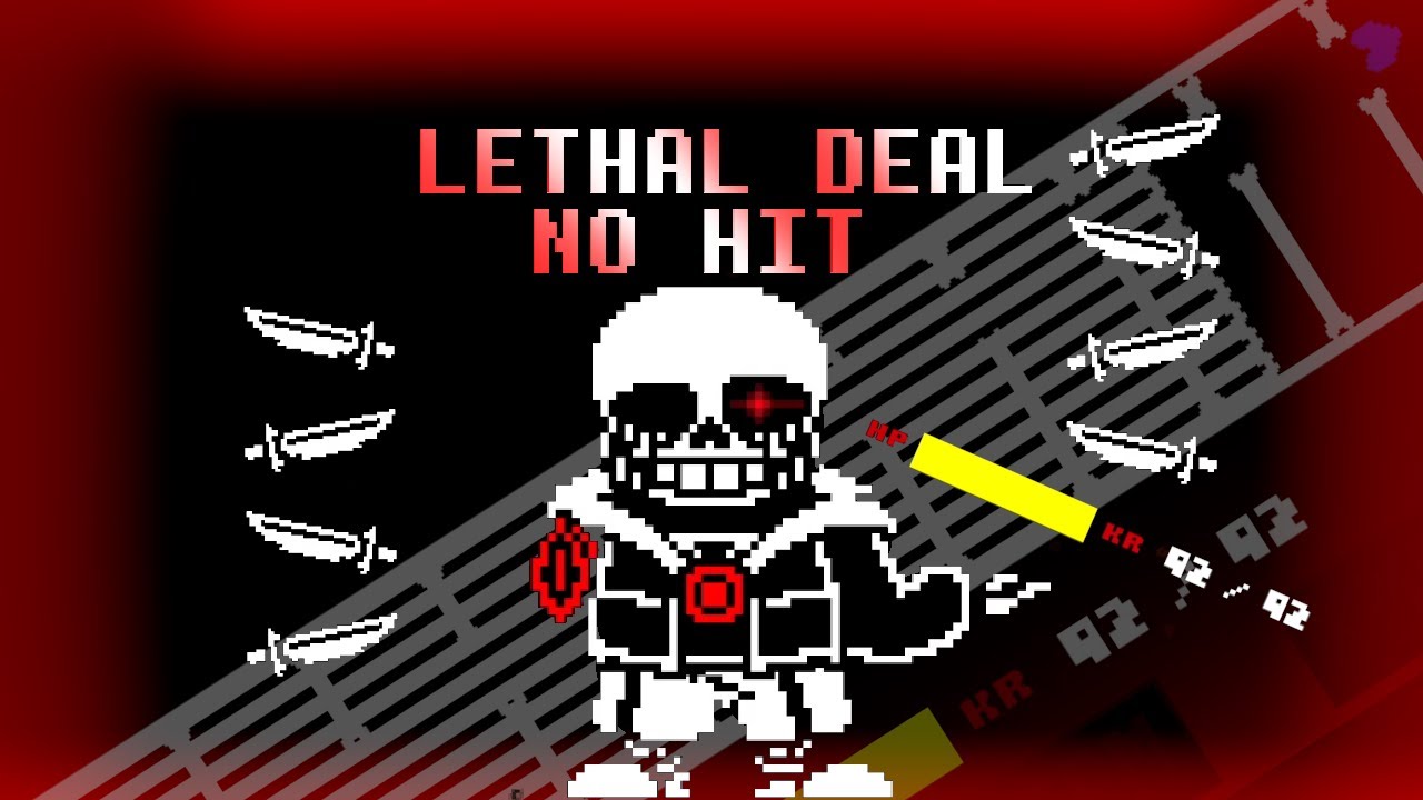 NO HIT] Lethal Deal Killer Sans fight (UnderTale: Something New) 