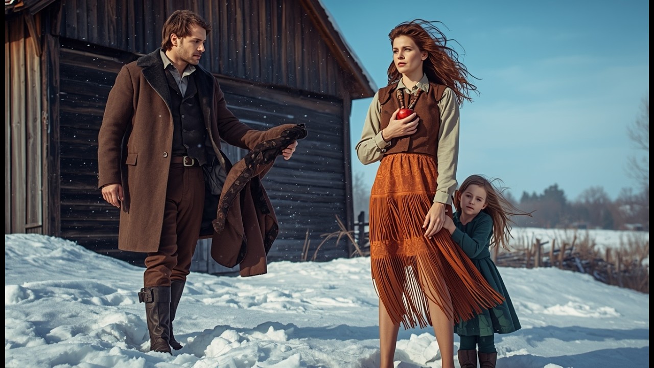 A Widow and Her Daughter Ate a Spoiled Apple — The Farmer Took Off His Coat and Said “Come Inside