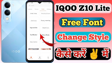 IQOO Z10 lite 5g Free Font Style Change Kaise Kare // How To Change Free Font Style In IQOO Z10 lite