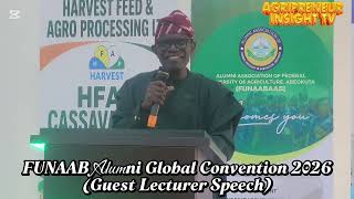 Funaab Alumni Global Convention 2026guest Lecturer Speech