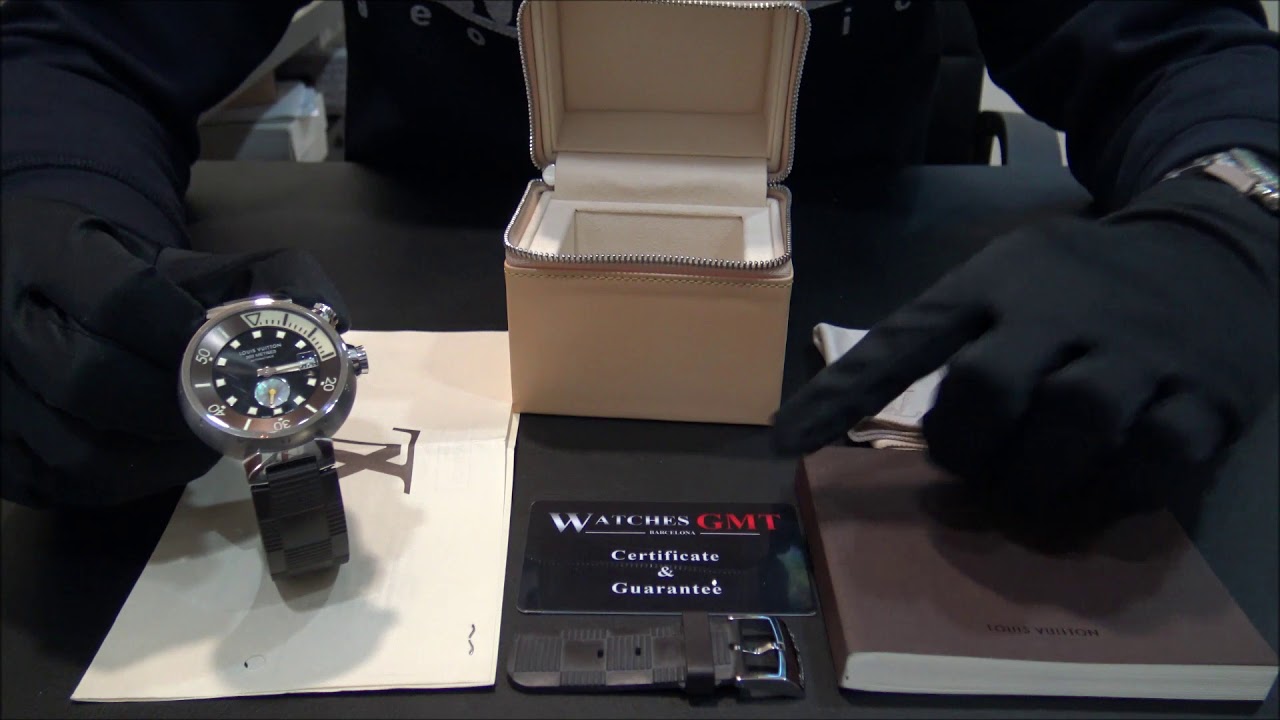 Unboxing, Louis Vuitton Tambour Damier, Ref: QA076, Chronograph