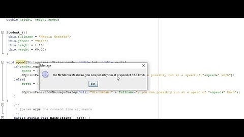 5  Java class definition, variable declaration, object creation