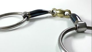 Famous Blue Sweet Iron Loose Ring Snaffle with Brass Alloy Lozenge Profile