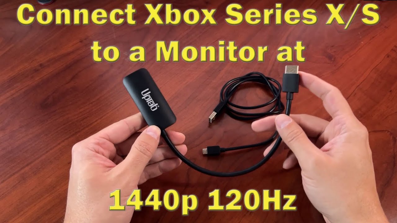 UPTab HDMI to DisplayPort Active adapter Xbox Series X/S 1440p at 120Hz