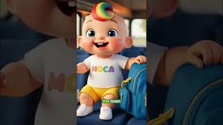 Baby with Rainbow Mohawk Takes Over the School Bus! #shorts