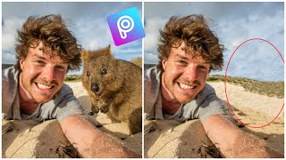 طريقة حذف أي شخص على صورة بطريقة إحترافية ببرنامج picsart