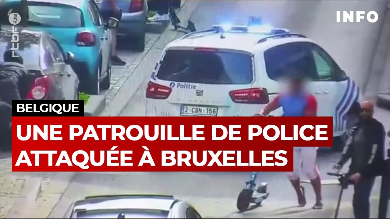Une patrouille de police attaquée à Saint-Gilles - RTBF Info