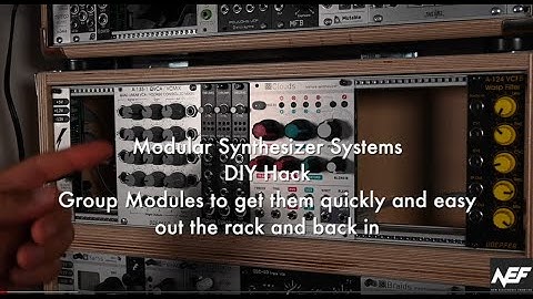 Modular Syntheizer Systems DIY Hack - Grouping of Modules to easily mount and unmount in your rack