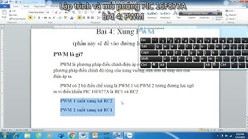 Lập trình PIC 16F877A| Bài 4: PWM (KHÁI NIỆM)