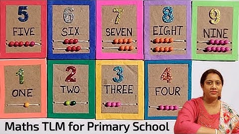 Maths TLM for Primary School | Numbers Flashcards | How to Make Flashcards | Numbers TLM