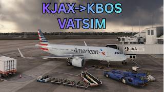 KJAX to KBOS VATSIM A32N