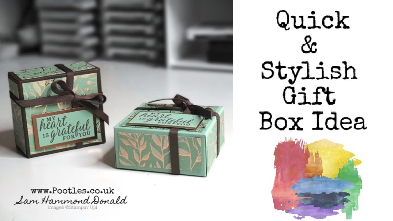 *КАК СДЕЛАТЬ* Идея быстрой подарочной коробки, идеально подходящей для мыловаров