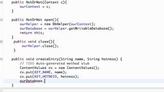 Android Application Development   117   Inserting Data into SQLite Database
