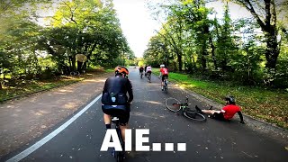 Evitez cette erreur lorsque vous roulez en peloton... (le cycliste va bien)