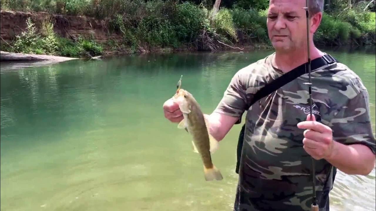 Smallmouth Bass fishing at Barren Fork Creek (Tahlequah, OK) YouTube