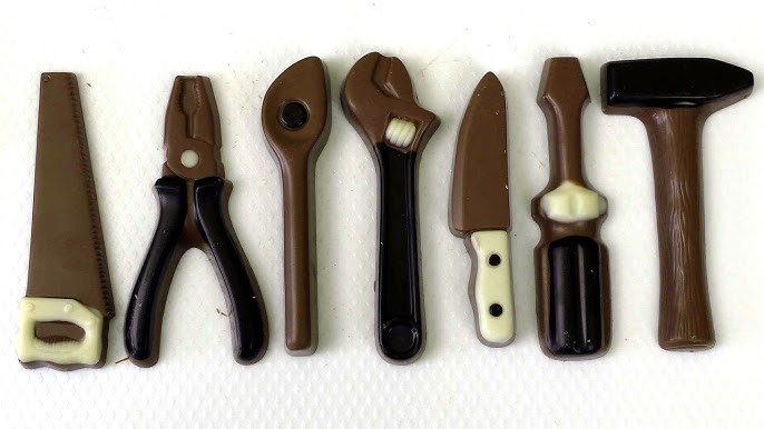 3D Chocolate Tool box with chocolate tools