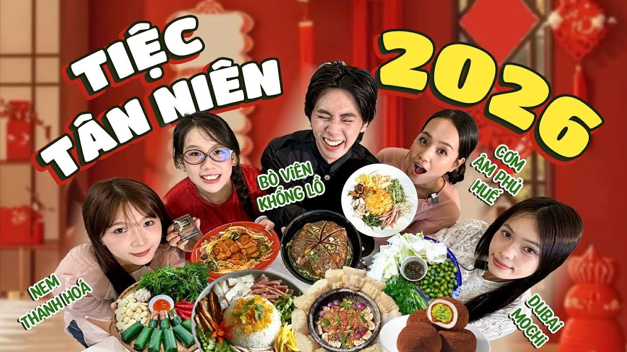 Mở tiệc Potluck mỗi người Góp Một Món 🥰 Bò viên khổng lồ, Cơm âm phủ, Sứa Đạn, Nhót Xanh,... ✨💕