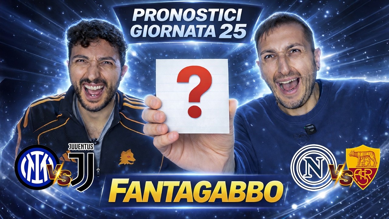 🚨 Inter-Juve, Napoli-Roma e Pisa-Milan‼️ Pronostici Serie A & Fantagabbo #25