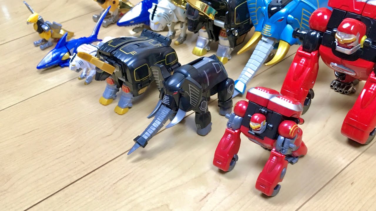 DX Power Rangers Wild Force #11】🦍🦈🐅🐂🦅🐘が合体
