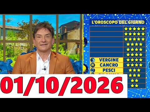 Video L'oroscopo di Paolo Fox - I Fatti Vostri Giovedì 01 Ottobre 2026