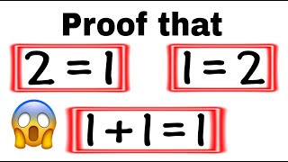 Celebrity Proof 1=2 ; 2=1 ; 1+1=1 in Just 2 Seconds #shorts Profile