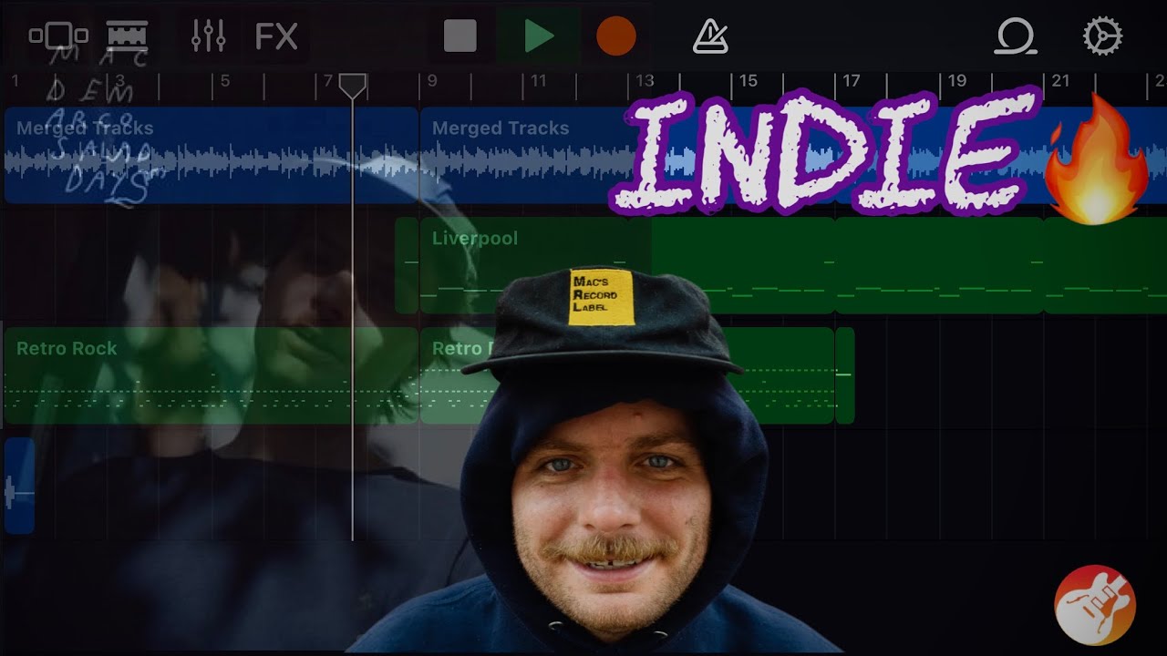 Making an Indie/Alternative Beat on GarageBand iOS! (MAC DEMARCO)