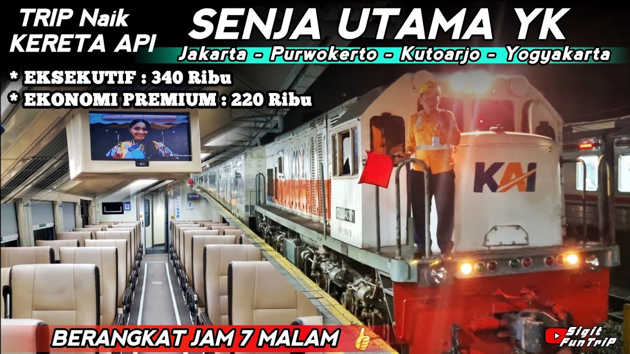 PALING RECOMMENDED ‼️ TRIP KA.SENJA UTAMA YK - KELAS EKONOMI PREMIUM ‼️JAKARTA PASARSENEN-YOGYAKARTA